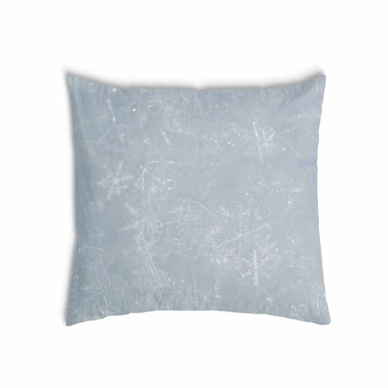Gezondheidskussen grijs met sneeuwvlokken