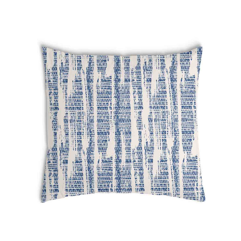 Gezondheidskussen met blauw patroon
