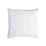 Gezondheidskussen wit met geometrisch patroon