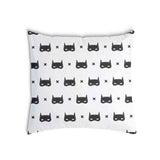 Gezondheidskussen wit met kattenmasker