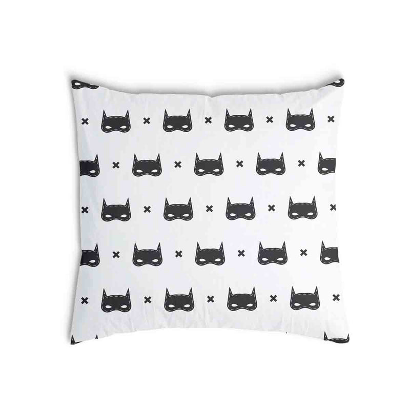 Gezondheidskussen wit met kattenmasker