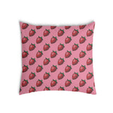 Gezondheidskussen roze met aardbeien