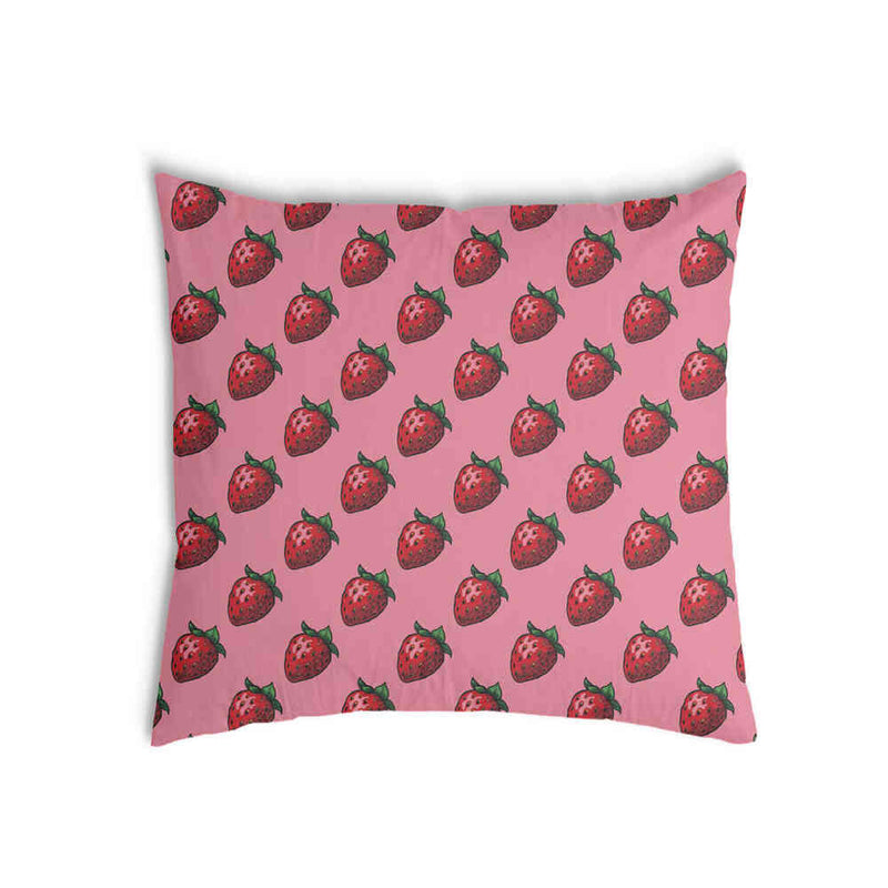 Gezondheidskussen roze met aardbeien