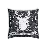 Gezondheidskussen Zwart Vrolijk Kerstfeest