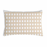 Gezondheidskussen wit met cirkels beige