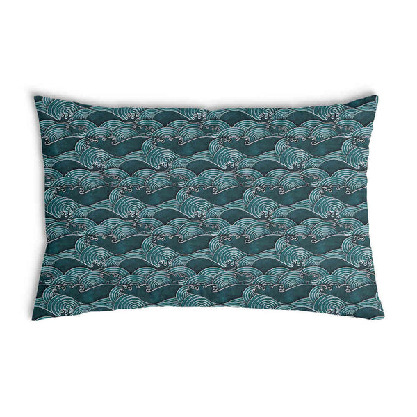 Gezondheidskussen golven turquoise-groen
