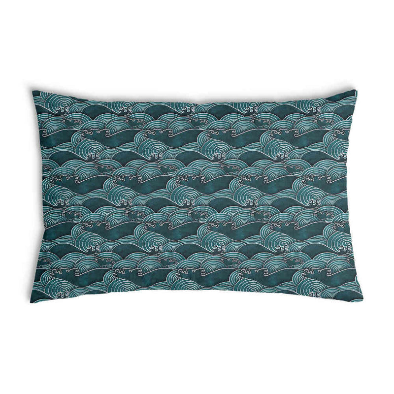 Gezondheidskussen golven turquoise-groen