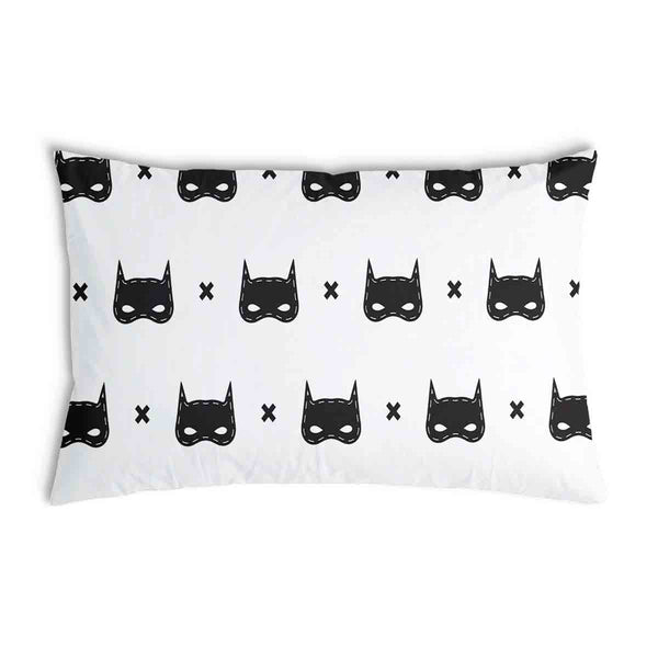 Gezondheidskussen wit met kattenmasker