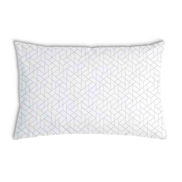 Gezondheidskussen wit met subtiel geometrisch patroon