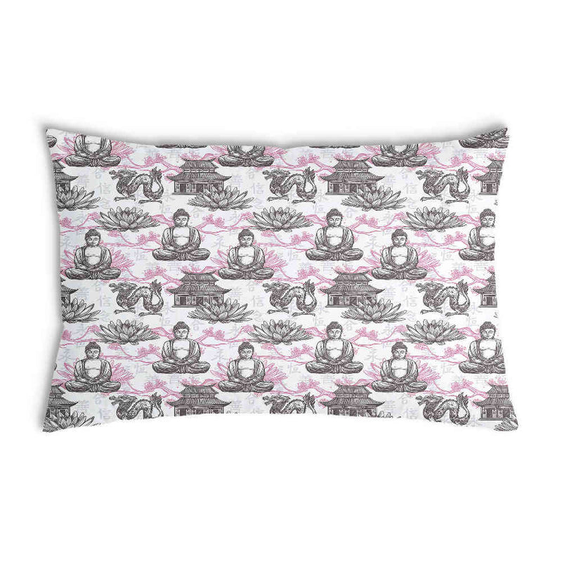 Gezondheidskussen met roze Boeddha