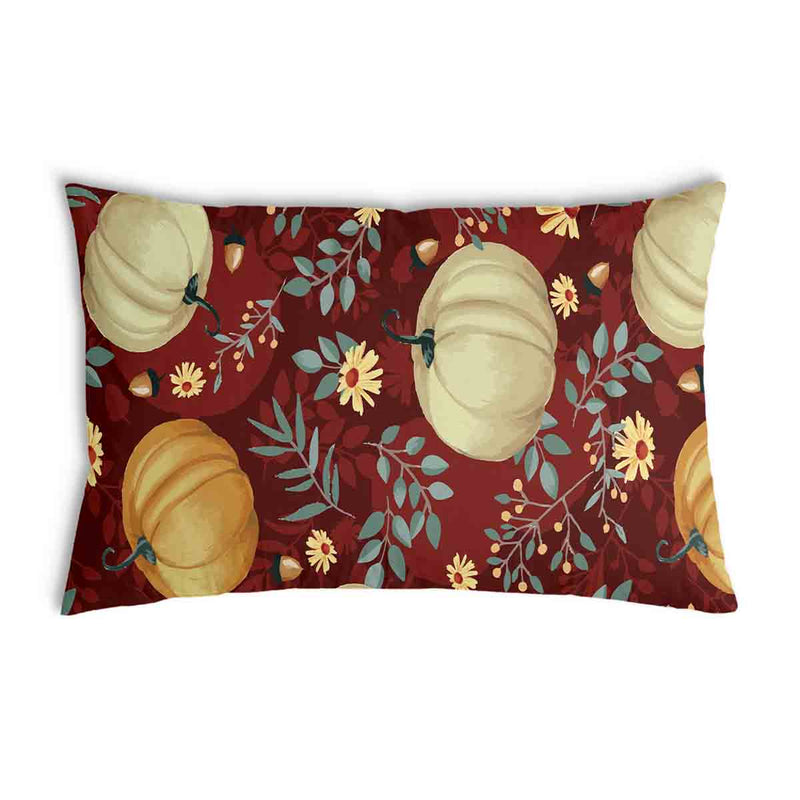 Gezondheidskussen Rood met Pompoenen