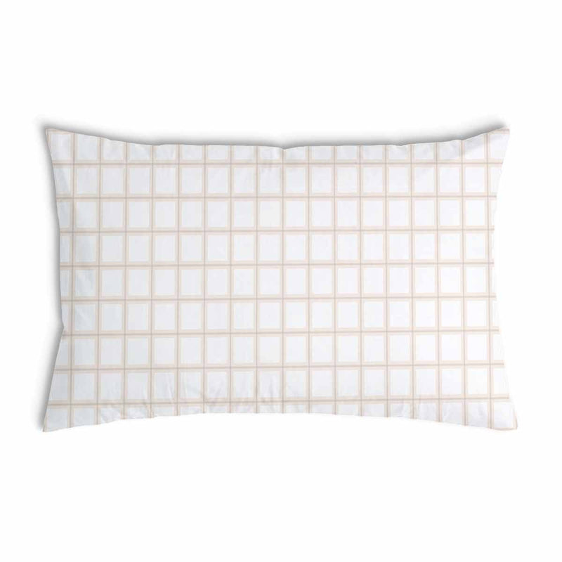 Gezondheidskussen Oranje Beige Ruit