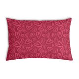 Gezondheidskussen Rood met roze hartmotief