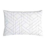 Gezondheidskussen wit met geometrisch patroon
