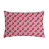 Gezondheidskussen roze met aardbeien