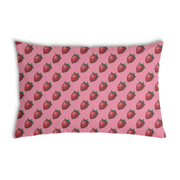 Gezondheidskussen roze met aardbeien