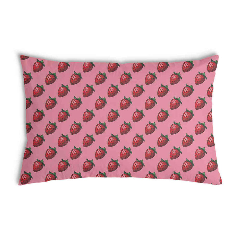 Gezondheidskussen roze met aardbeien
