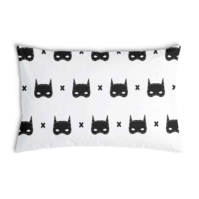 Gezondheidskussen wit met kattenmasker