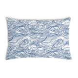 Gezondheidskussen golven in blauw
