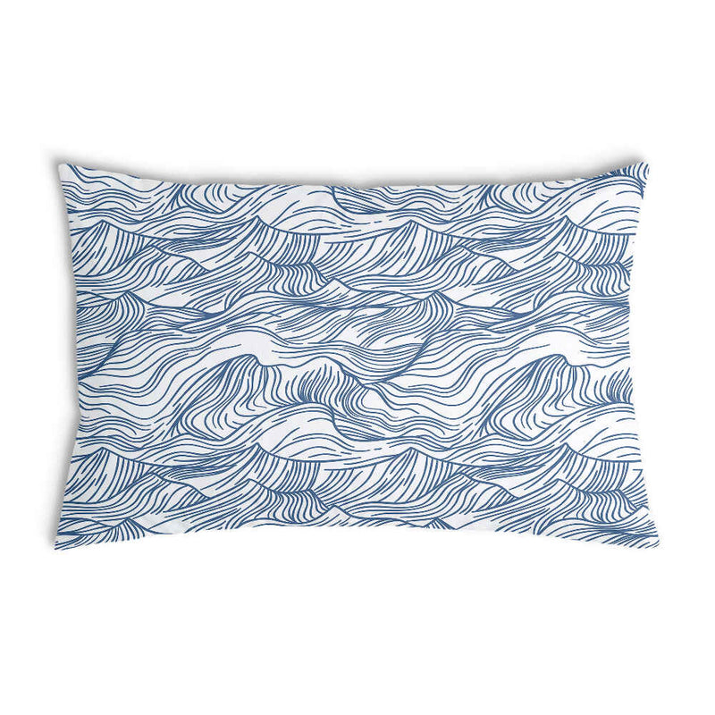 Gezondheidskussen golven in blauw