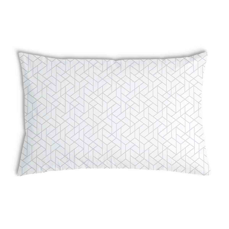 Gezondheidskussen wit met subtiel geometrisch patroon