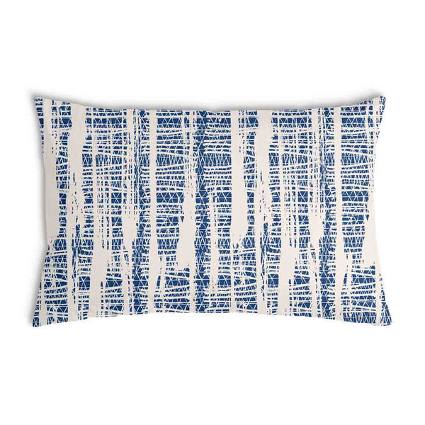 Gezondheidskussen met blauw patroon