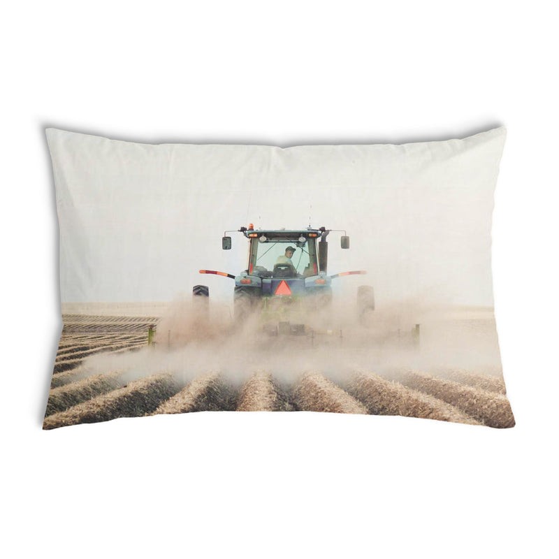 Gezondheidskussen tractor in actie