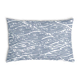Gezondheidskussen golvend patroon blauw