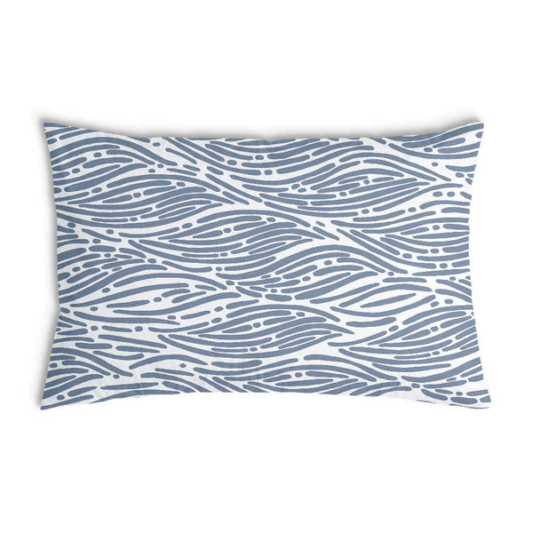 Gezondheidskussen golvend patroon blauw