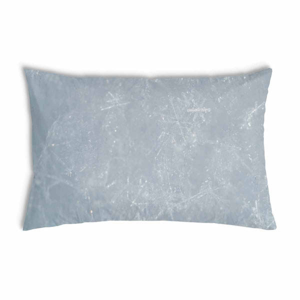 Gezondheidskussen grijs met sneeuwvlokken