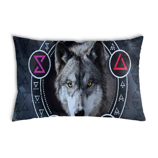 Gezondheidskussen Grijs met Wolf