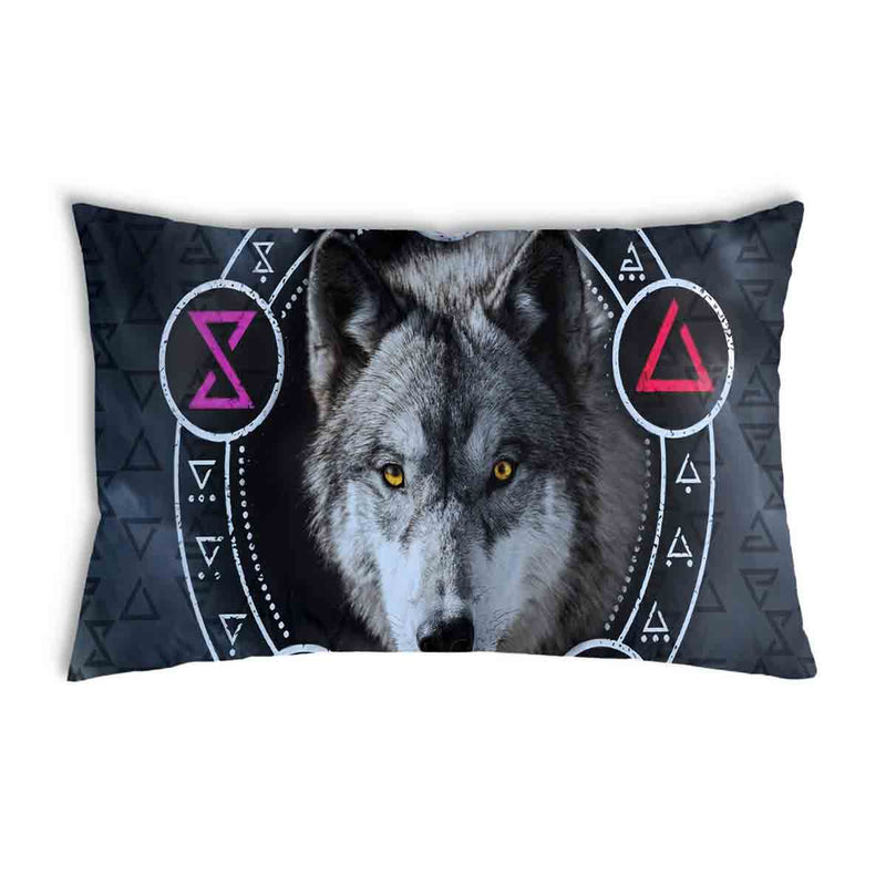 Gezondheidskussen Grijs met Wolf