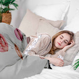 Therapiedekens beddengoed set wit met lippen