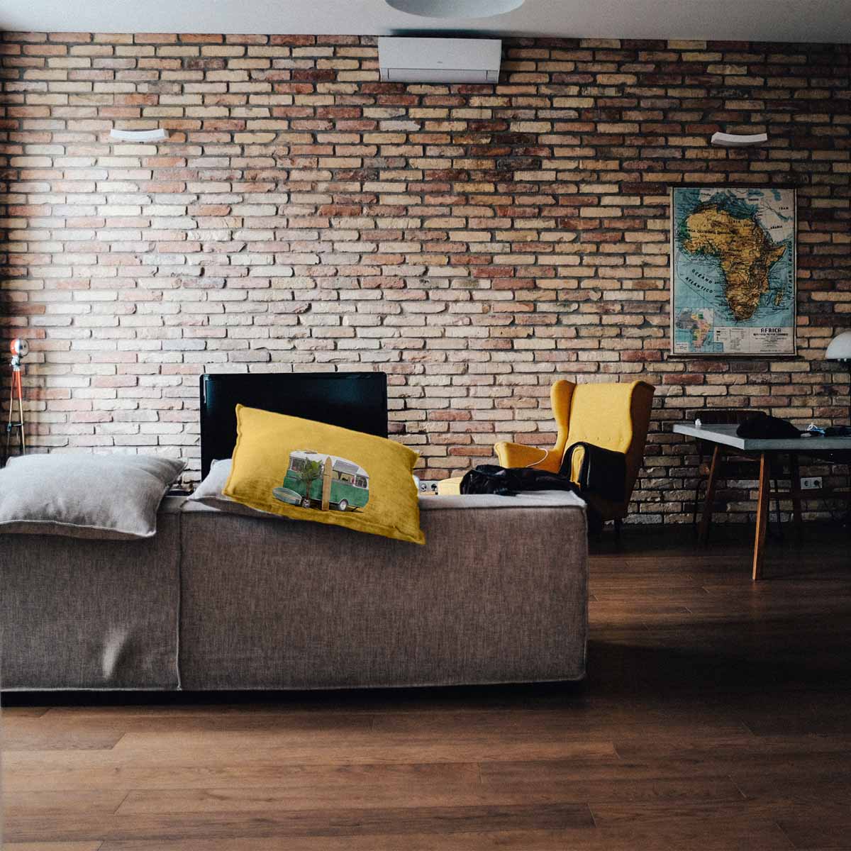 Gezondheidskussen Geel met Bus