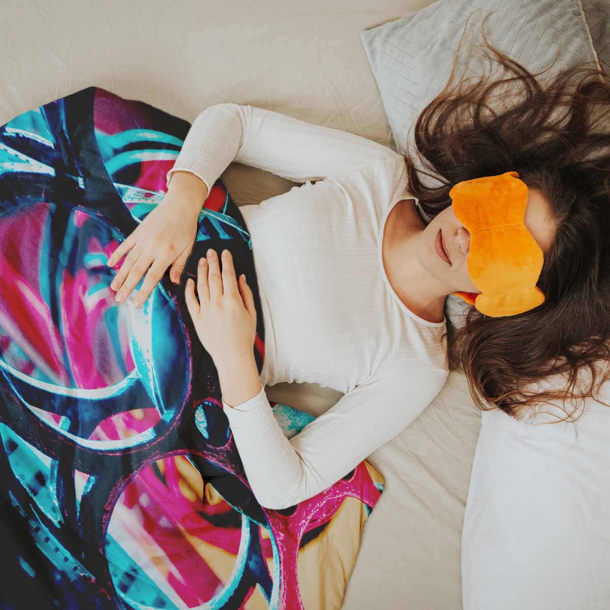 Therapiedekens beddengoedset met uurwerk