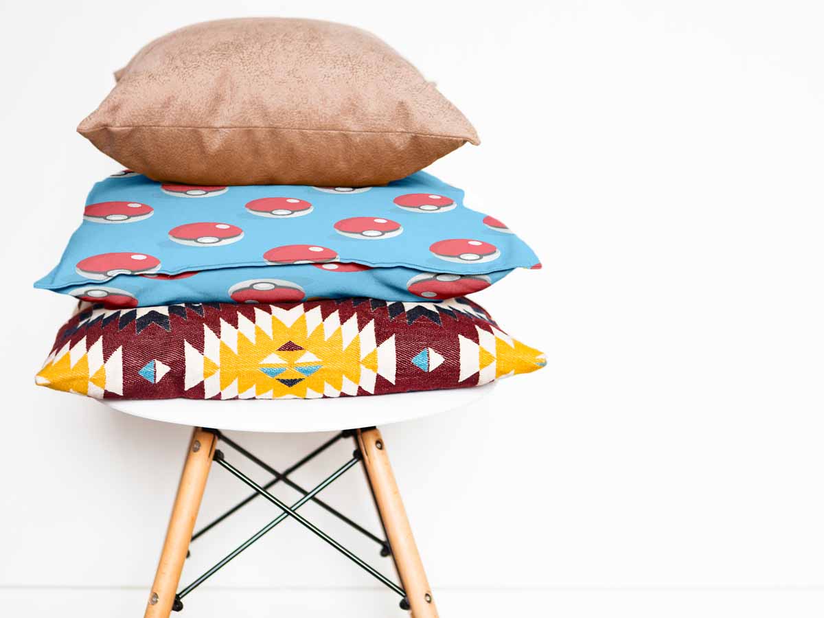 Gezondheidskussen Lichtblauw met Pokemon