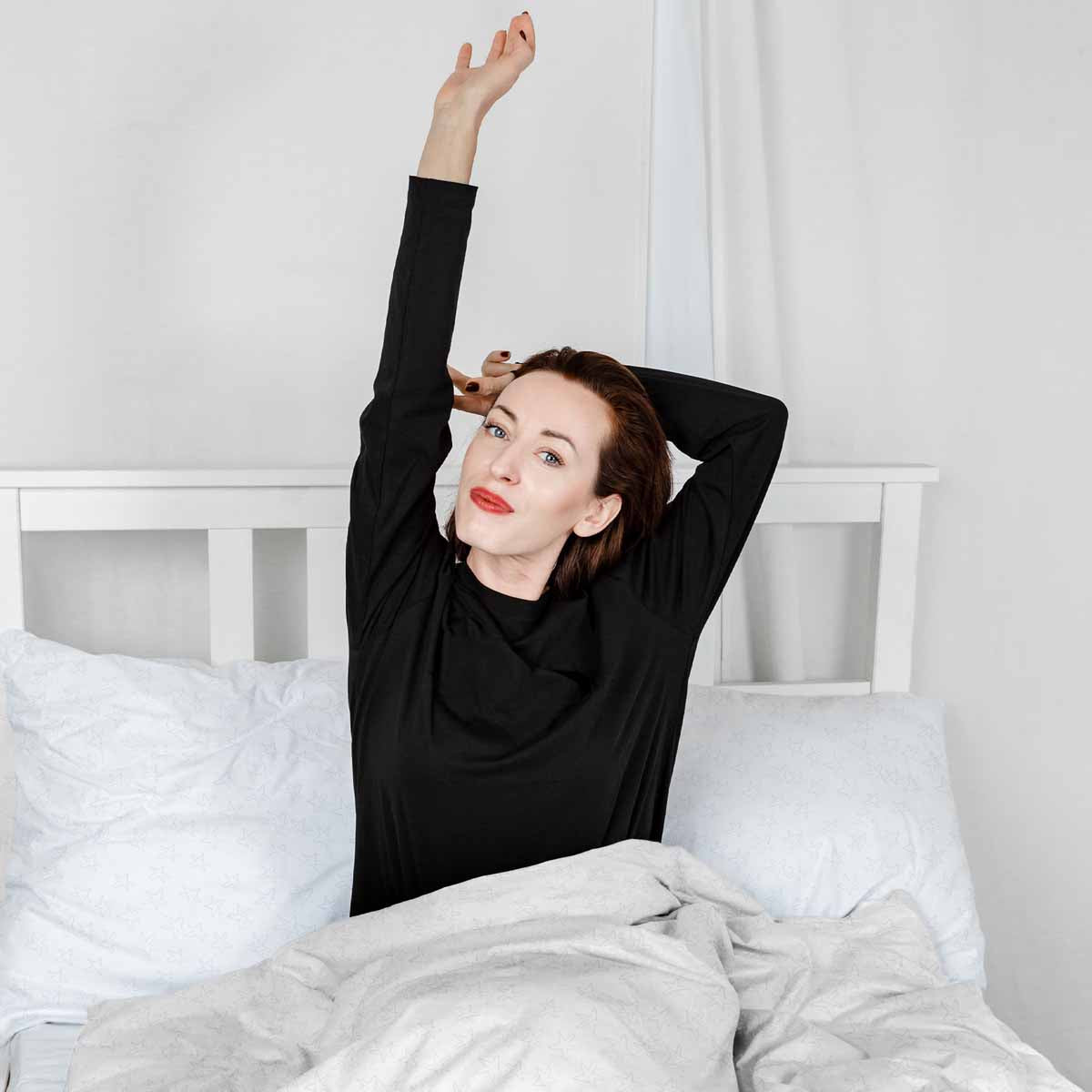 Therapiedekens beddengoed set wit met delicate sterren