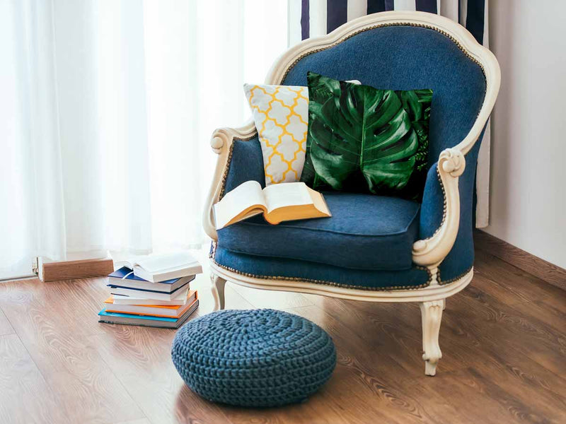 Gezondheidskussen met Monstera plant
