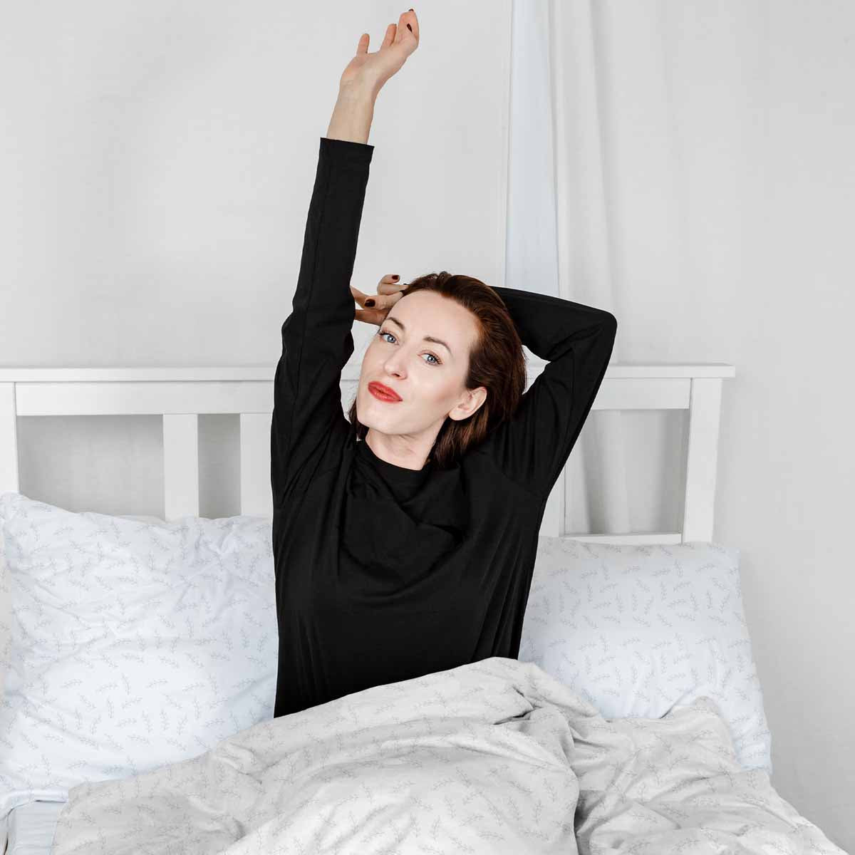 Therapiedekens beddengoedset met delicate bladeren