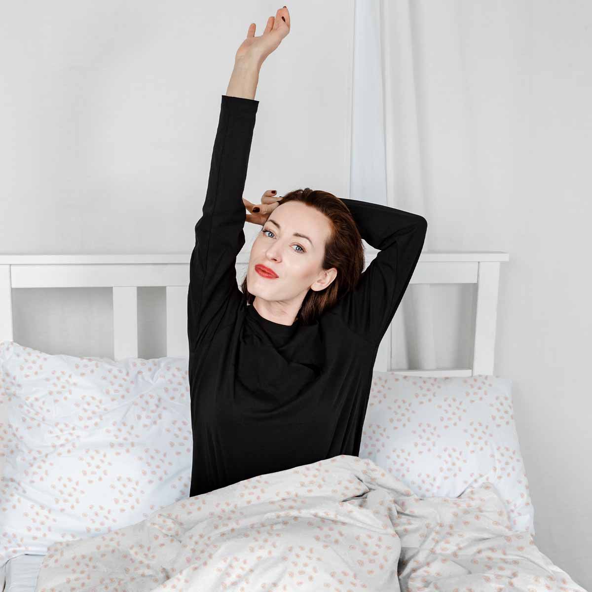 Therapiedekens beddengoedset met oranje stippen