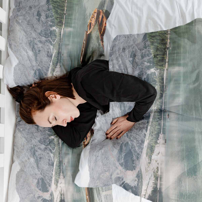 Therapiedekens beddengoedset meer met boten