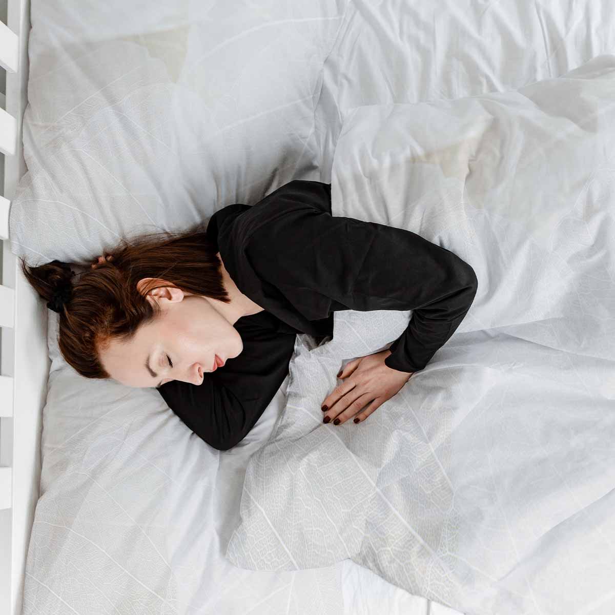 Therapiedekens beddengoed set grijs met wit patroon