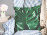 Gezondheidskussen met Monstera plant