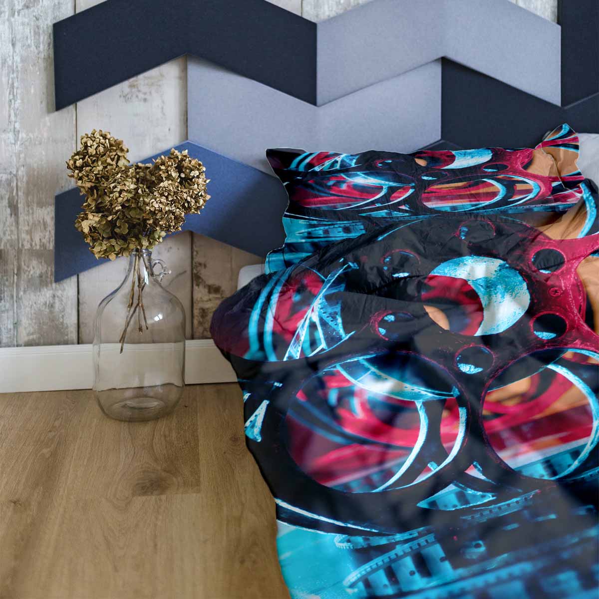 Therapiedekens beddengoedset met uurwerk