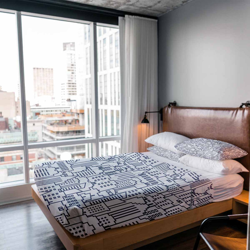 Therapiedekens katoenen hoes wit New York