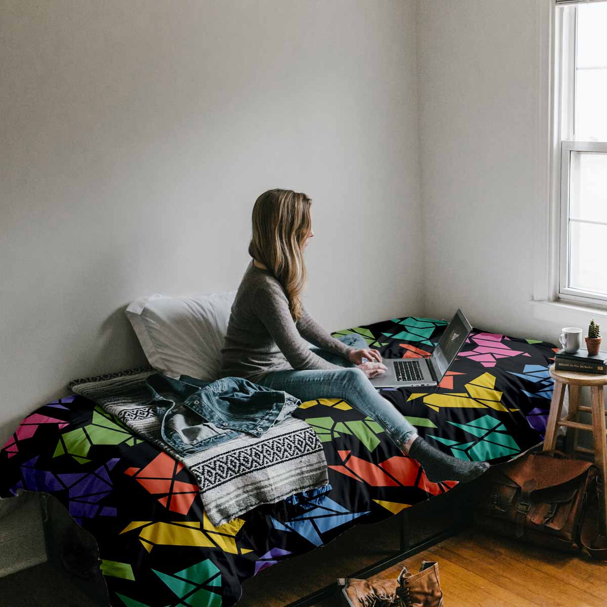 Therapiedekens Beddengoed Set Origami Hond