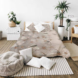 Therapiedekens katoenen hoes beige met motten