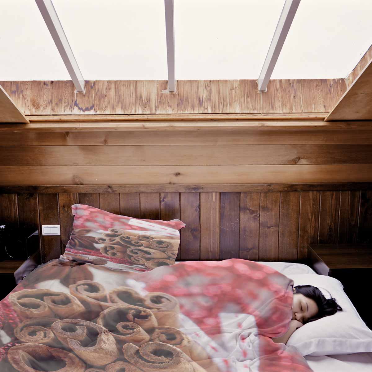 Original Therapiedecke - Baumwoll Bettwäsche Set mit Zimtstangen