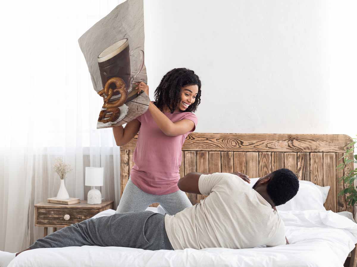 Gezondheidskussen met pretzels