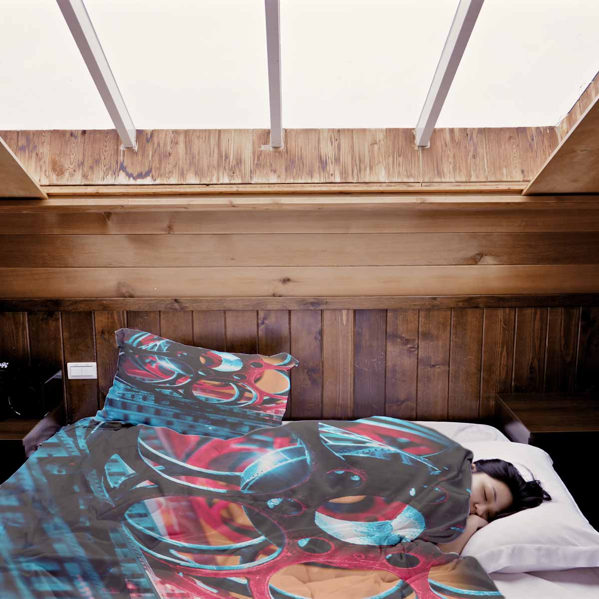 Therapiedekens beddengoedset met uurwerk